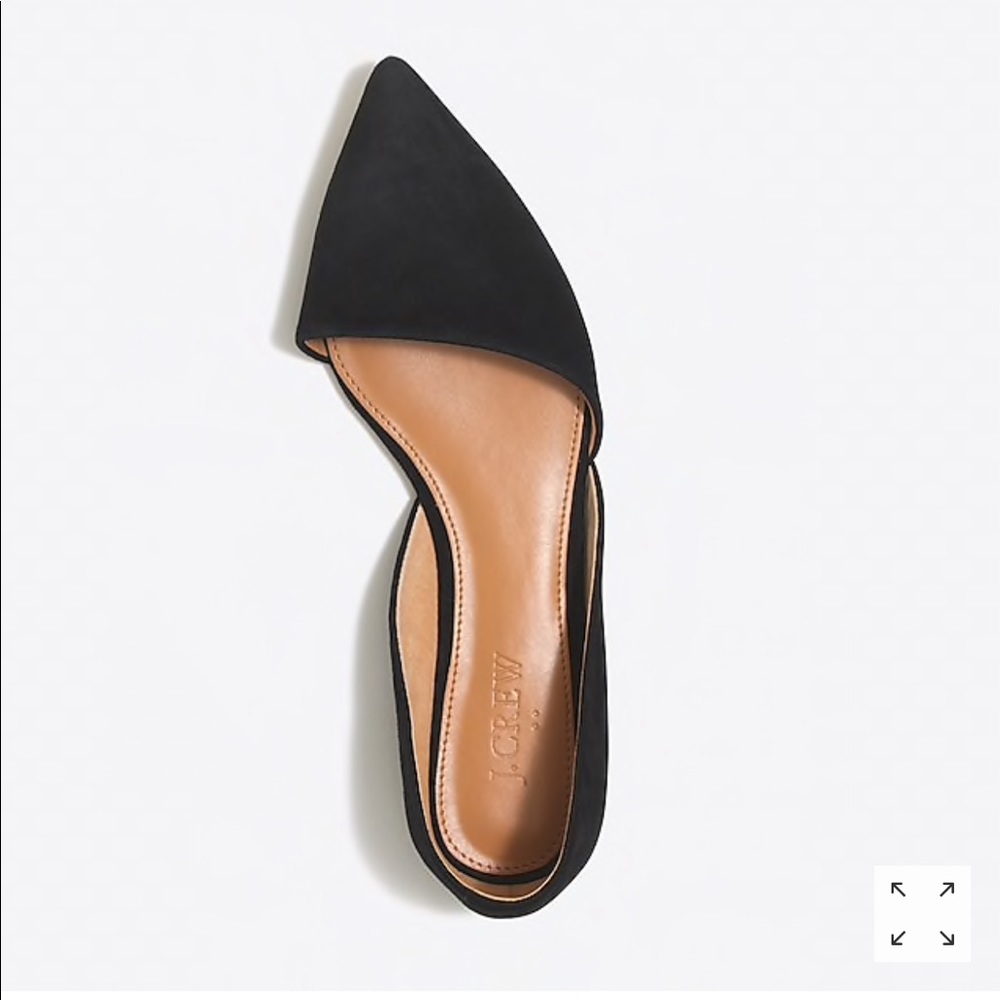 JCREW Zoe suede d’Orsay flat